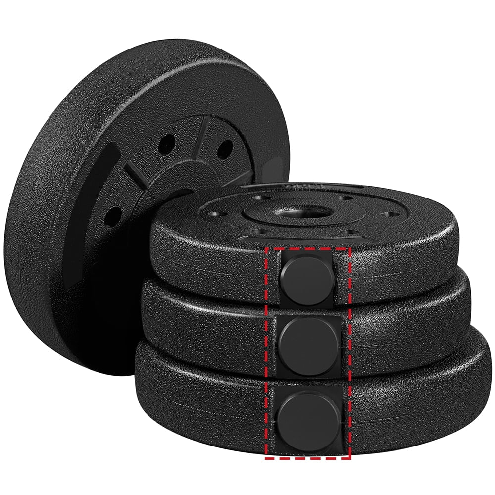 66LB Adjustable Dumbbell Weight Set Home Training Dumbbell Pair Lifting Black